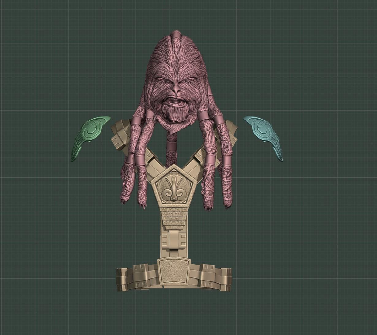 Tarfful Rots 1:12/18/6 Tarfful Wookiee Warrior Rots Unpainted 3D Printed Figure Kit ...