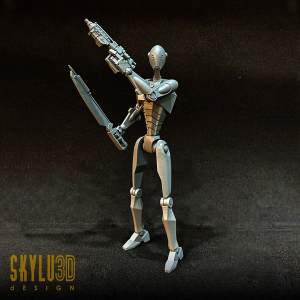 1:12 scale Clone Wars Commando Droid Figure Black Series