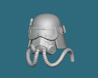 Casco imperial Mud Trooper a escala 1:12/18/6 Solo sin pintar impreso en 3D Fase 1.5 Star Wars Black Series