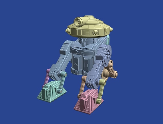 1:18/12/6 T7-01 Astromech Droid Unpainted 3D Printed Star Wars