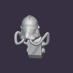 1:12/18/6 スケール クローン スペース ブリーザーとフェーズ 2 ヘルメット リアルな未塗装 3D プリント スターウォーズ ブラックシリーズ