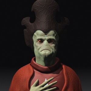 1:12/18/6 Nute Gunray Non painted Statue Star Wars Black Series