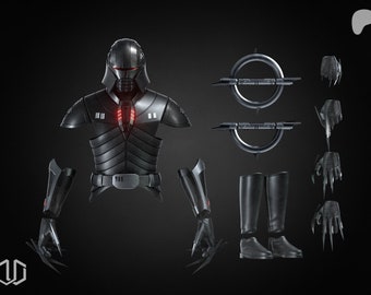 1:12/18/6 Scale Inquisitor Starkiller Sith Stalker Unpainted 3D printed Concept figure Kit Star Wars Black Series