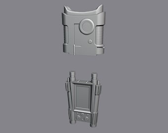 1:12 / 1/18 / 1/6 Clone Data Pad and Binocs Black Series 3D printed