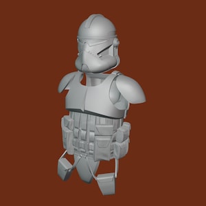 1:12/18 scale Barc Trooper with Vest kit Nonpainted Star Wars Black Series