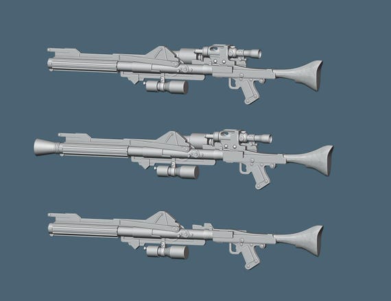 STAR WARS　クローントルーパー　DC-15A　ブラスター　1/1スケール 1:12/18/6 Clone Trooper DC-15A Blaster Pack 3D Printed Star Wars