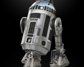 1:18/12/6 R8 Droide astromecánico impreso en 3D Star Wars Black Series