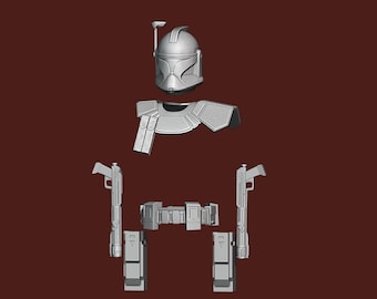 1:12/18/6 Scale Captain Fordo Phase 1 Realistic Black Series 3D