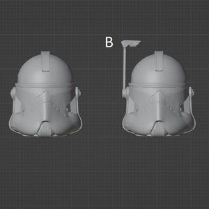 1:12 Clone Barc Trooper Helmet Black Series 3D printed