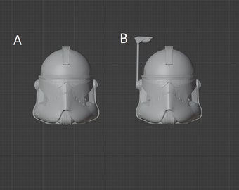 1:12 Clone Barc Trooper Helmet Black Series 3D printed