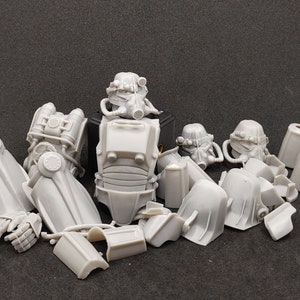 1:12 scale  T-45 Power Armor Kit  3D printed figure kit