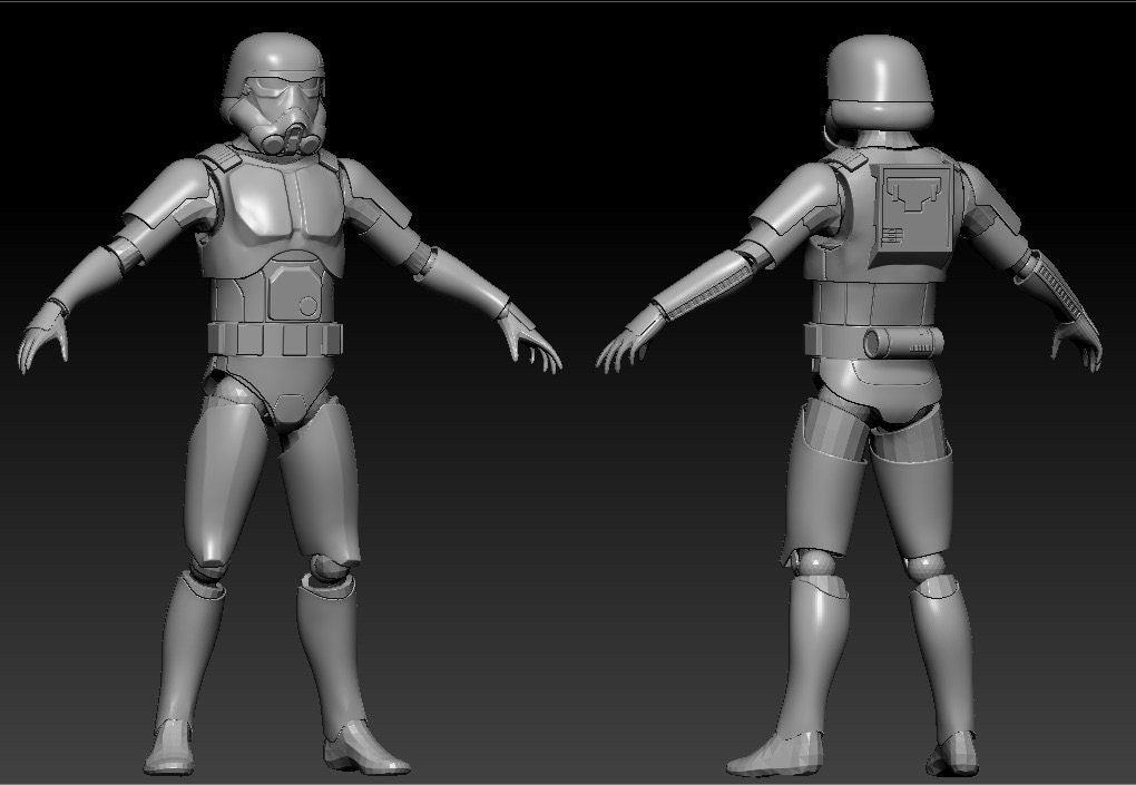 1:12/18/6スケール プロトタイプTKストームトルーパーフィギュアキット