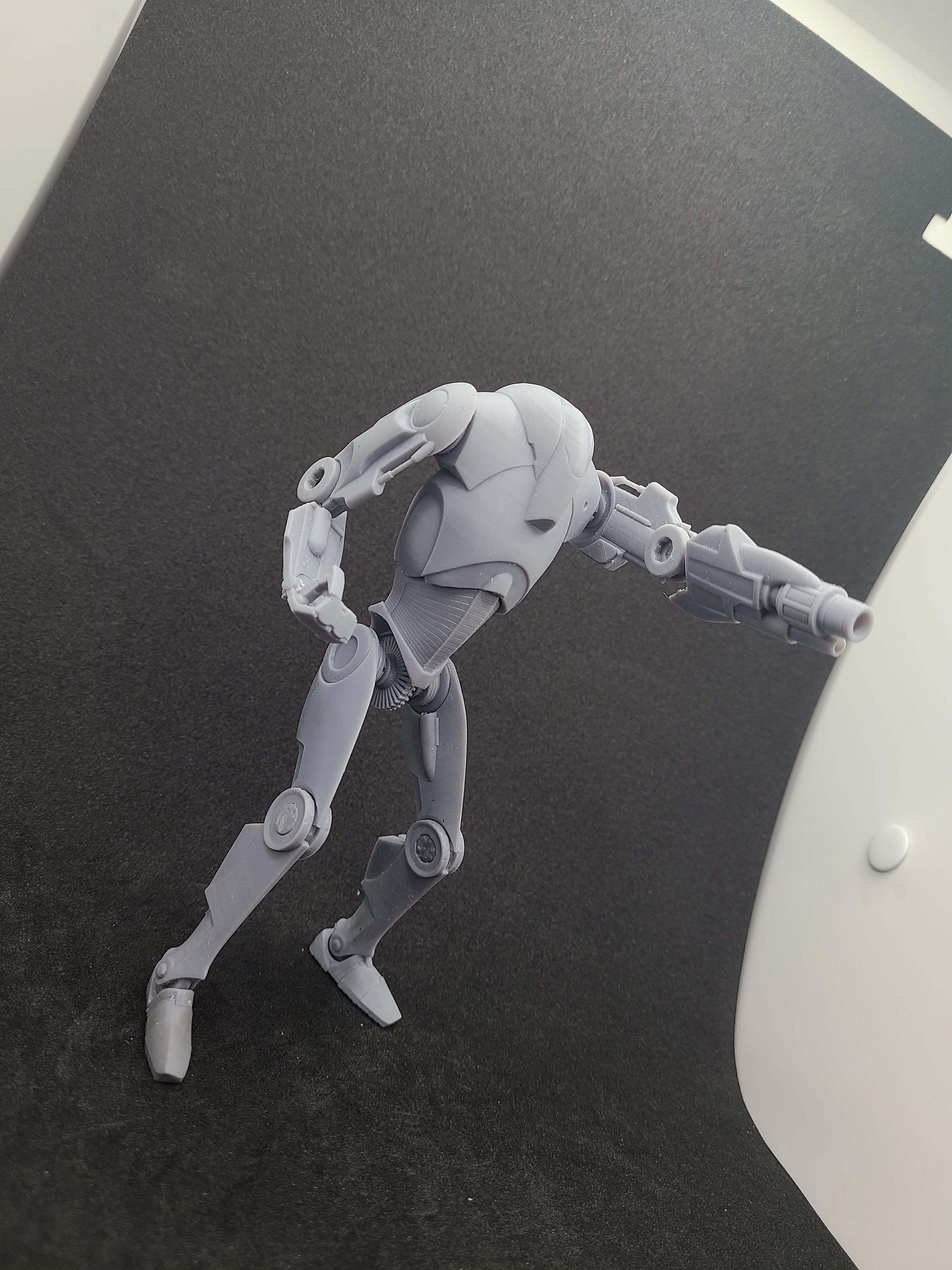 thumbnail image 2 of 1:12 Scale Clone Wars Commando Droid Figure Black Series 2 of 13