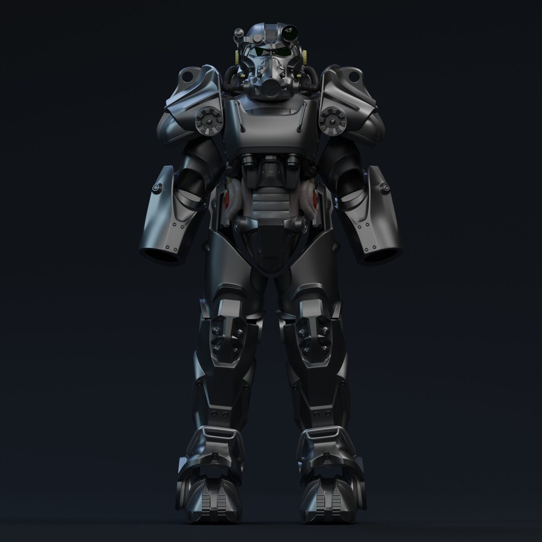 112 Scale Fallout 4 T60 Power Armor Kit 3D Printed Figure Kit Etsy