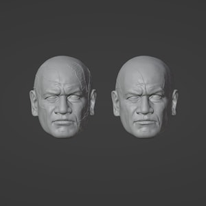 1:12 Boba Fett Head sculpt nonpainted Black Series 3D printed