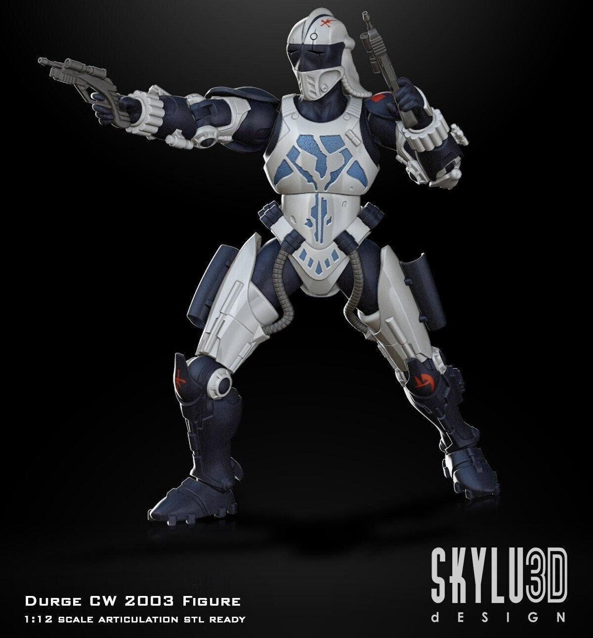1:12スケール ダージ リアルバージョン 未塗装 フル3Dプリント