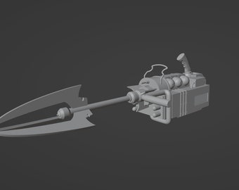 1:12 scale  Plasma Caster Accessories Pack 3D printed figure kit