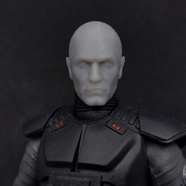 1:12/18/6 Starkiller Galen Merek Non painted Headsculpt Star Wars Black Series