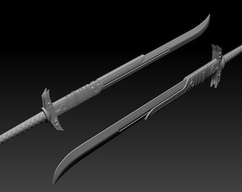 1:12/18/6 KOTOR Vibro Sword Star Wars Black Series Accessories 3D printed