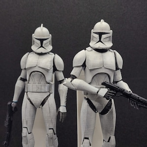 1:12 Animated Style Phase 1 Clone Trooper The Clone Wars figure Kit Star Wars Black Series