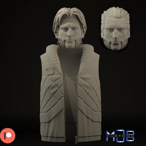 1:12/18/6 Agent Alexsandr Kallus ( Rebel / Imperial )  Live-Action Non painted 3D Printed Headsculpt Star Wars Black Series