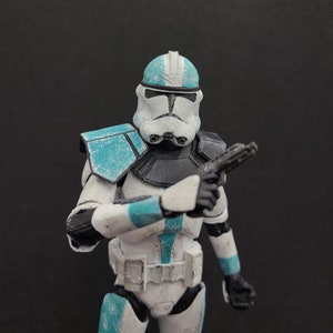 1:12 ROTS Clone Commander Pauldron Black Series 3D printed