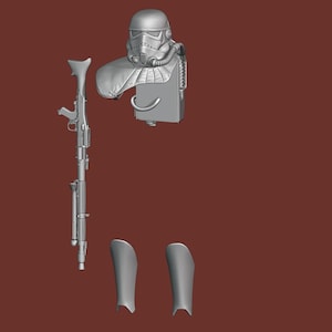 1:12/18/6 Magma Trooper Stormtrooper Battlefront 2015 3D printed Nonpainted Star Wars The Black Series figure kit