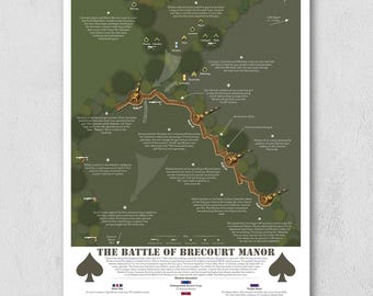 Easy Company D-Day Battle of Brecourt Manor Poster Print  - Band of Brothers