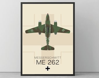 Messerschmitt ME 262 WW2 Poster Print