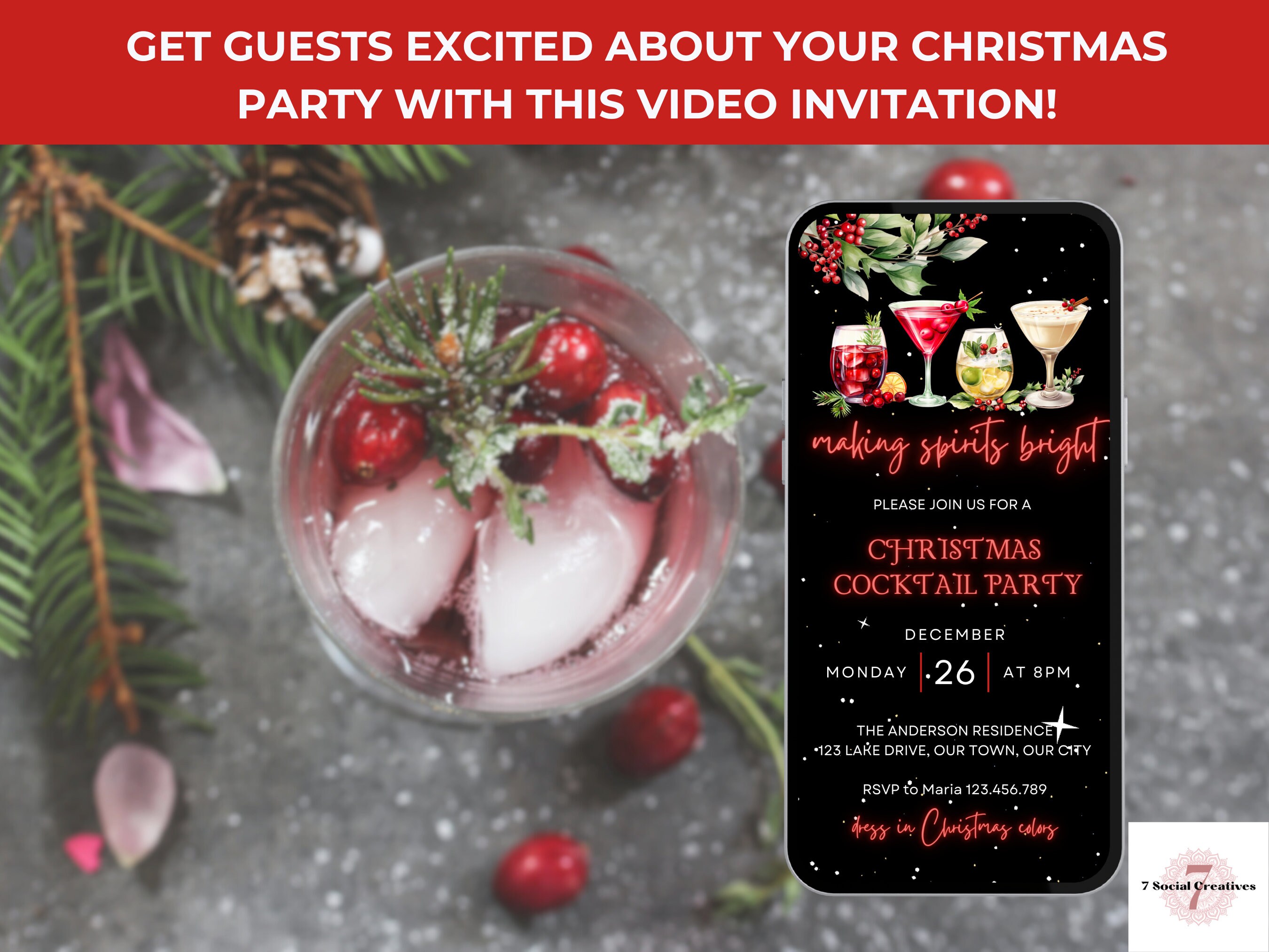 black-christmas-drinks-invitation-animated-xmas-cocktail-party-invite