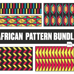 Zeitgenössisches Afrikanisches Muster-Vektor-Bundle (ai/vector)