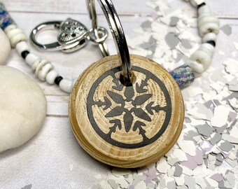 snowflake keychain