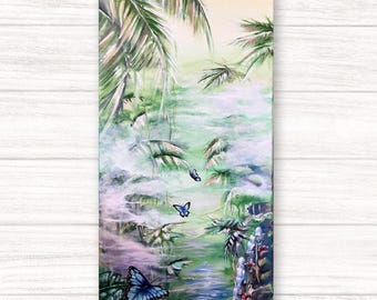 canvas art acrylic painting sea