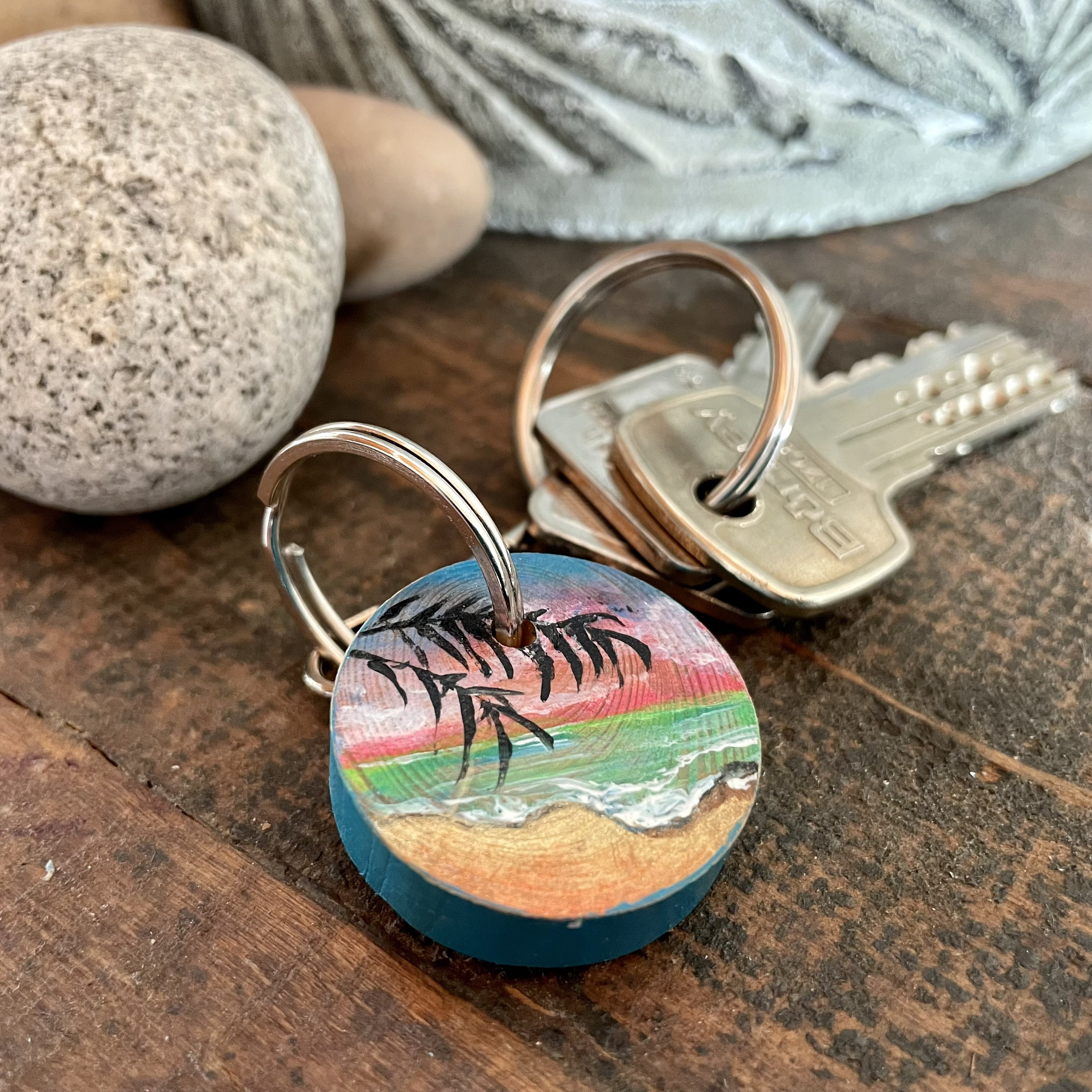 Seaside Teal Nautical Rope Keychain – Make Made Jewelry