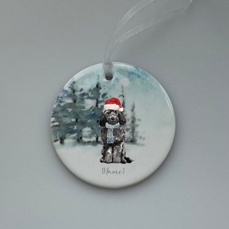 Cockapoo Scenic Ceramic, Dog Christmas Decoration Dog Gift, Dog ...