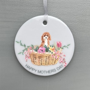 Cavapoo Mother's Day Gift, Dog Gift, Dog Decoration