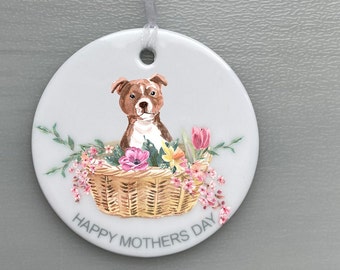 Staffordshire Bull Terrier/Staffy Mother's Day Gift, Dog Decoration Dog Gift