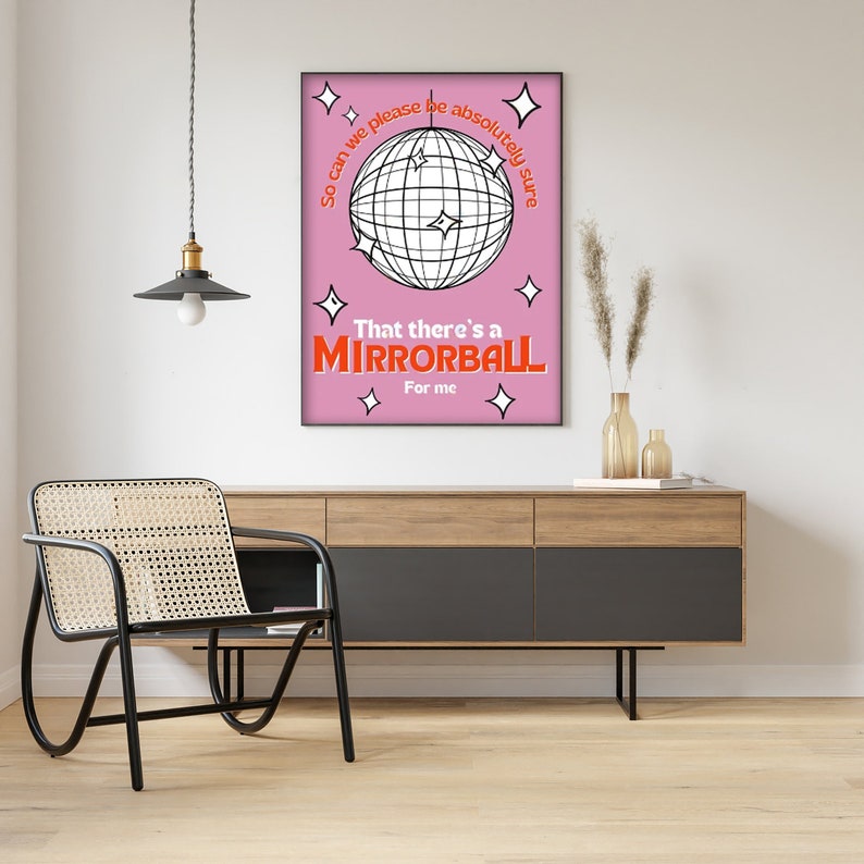 Arctic Monkeys Mirrorball Poster Vintage 90s Album Poster Etsy