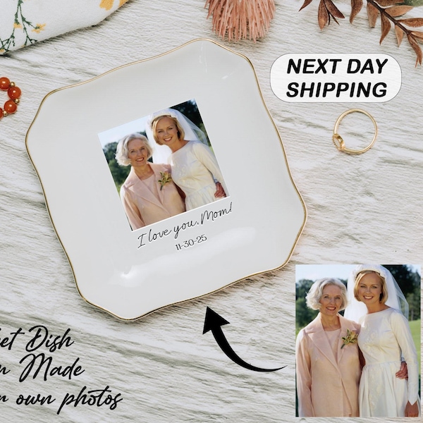Regalos con fotos para la boda de mamá, calcetines navideños para mamá, joyero para mamá, joyero para mamá, regalos con fotos para la madre de la novia