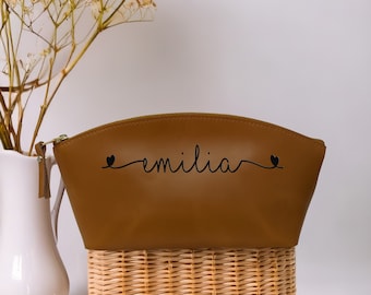 Personalized Makeup Bag, Custom Makeup Bag, Mothers Day Gift, Personalized Cosmetic Bag, Birthday Gift for Her, Gift for Mom, Grandma Gift