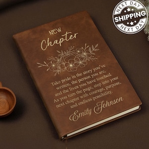 New Chapter Journal Custom Going Away Gift for Coworker Personalized Notebook for Boss Leaving Job Retirement Farewell for Work Bestie Gifts