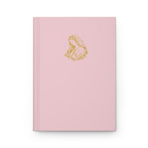 Katholische Zeitschrift. Gebetstagebuch. Jungfrau Maria. Hardcover-Zeitschrift Matt. Pastell Rosa