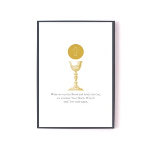 Catholic Wall Art. Eucharist. Minimalist