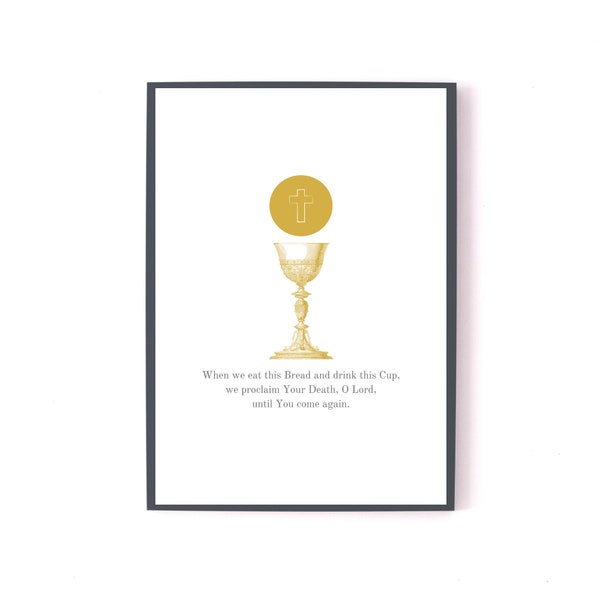 Catholic Wall Art. Eucharist. Minimalist