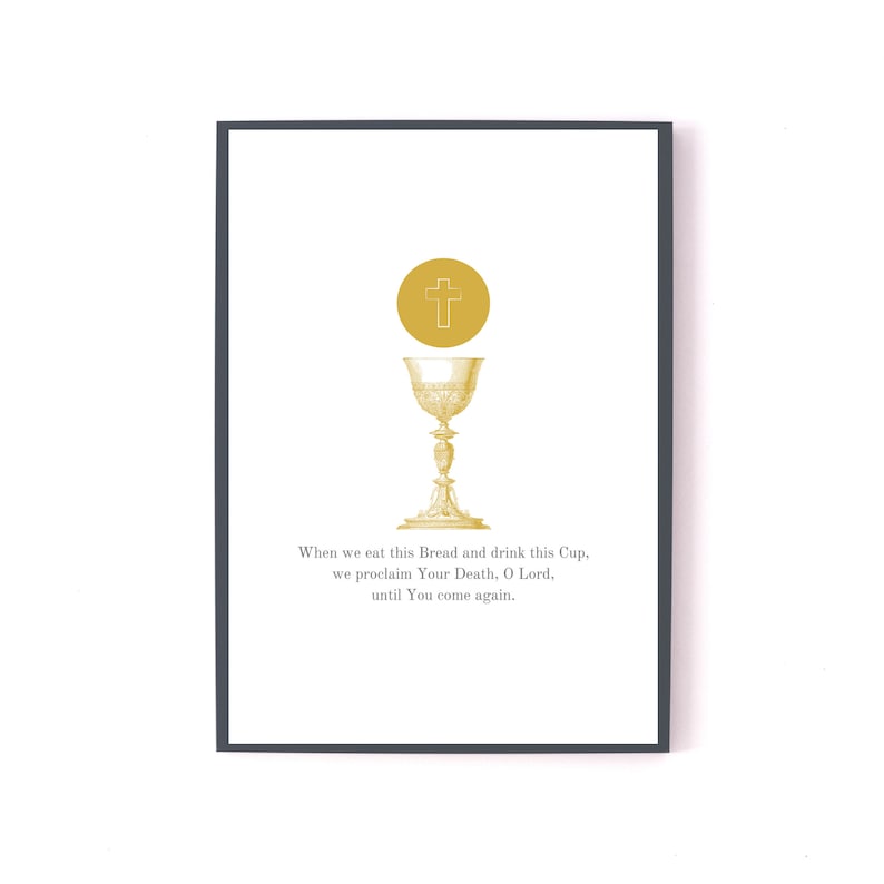 Catholic Wall Art. Eucharist. Minimalist Etsy