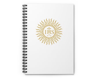 Catholic Notebook. Most Holy Name of Jesus. Spiral Notebook - Ruled Line