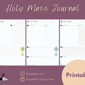 Heilige Messe Journal (Printable)