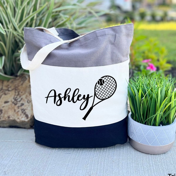 Personalized Tennis Tote Bag, Tennis Player Gift Bag, Tennis Team Bag, Tennis Lover Gift, Tennis Gifts, Tennis Coach Gift, Mothers Day Gift