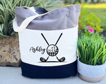 Personalized Golf Tote Bag, Golfer Gift Bag, Golf Lovers Gift, Golf Instructor Gifts, Gifts for Golfers, Golf Clubs Bag, Golf Sport Bags