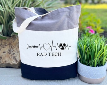 Personalized Radiologist Bag, Custom Radiology Tech Bag, Rad Tech Bag, Radiographer Tech Gift, Radiologist Gift, RDMS Gift, Radiologist Gift